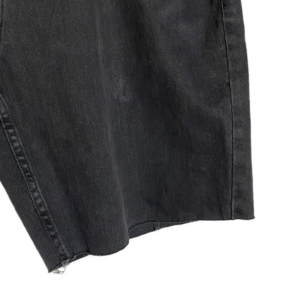 BDG Urban Outfitters DAD Slim Straight Leg Cropped Shorts Faded Black 36 - Picture 10 of 16